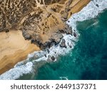 san jose del cabo baja california sur pacific ocean beach aerial panorama landscape view