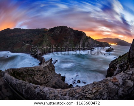 Similar – Image, Stock Photo San Juan de Gaztelugatxe