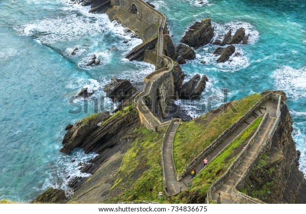 san-juan-de-gaztelugatxe-historical-island-stock-photo-734836675