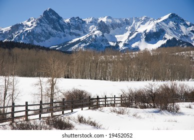 San Juan Mountains In Winter