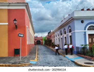 SAN JUAN, PUERTO RICO - FEB 24: City Streets On February 24, 2010 In San Juan, Puerto Rico. More Than 3 Million People Visit The Island Every Year.