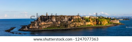 San Juan, Puerto Rico historic Fort San Felipe Del Morro.