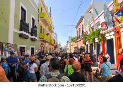 San Juan ,puerto Rico, January 15 2016. San Sebastian Festival ,that Is Played Every Year In The Streets Of San Juan ,PR.