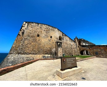 SAN JUAN, PUERTO RICO  UNITED STATES - May 5, 2022: Castillo San Cristóbal In Old San Juan Is The Largest Fortification Built By Spain In The New World. The Fort Covered About 27 Acres Of Land.
