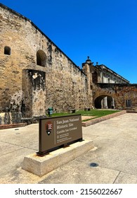 SAN JUAN, PUERTO RICO  UNITED STATES - May 5, 2022: Castillo San Cristóbal In Old San Juan Is The Largest Fortification Built By Spain In The New World. The Fort Covered About 27 Acres Of Land.
