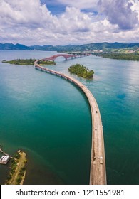 San Juanico Bridge, Longest Bridge In The Philippines. Part Of The Pan Philippine Highway. Connects Samar With Leyte.