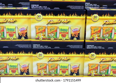 San Leandro, CA - August 4, 2020: Variety Box Of Chips.