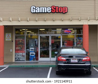 San Leandro, CA - Nov 8, 2017: Game Stop Store Front, A Popular Brick And Mortar Store Providing Video Games For Sale.