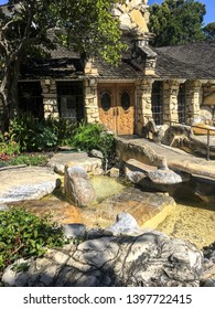 San Luis Obispo, California / United States Of America - May 20th 2017: Close Up View Of The Entrance To The Madonna Inn. 