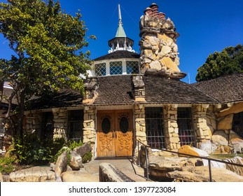 San Luis Obispo, California / United States Of America - May 20th 2017: Close Up View Of The Entrance To The Madonna Inn. 