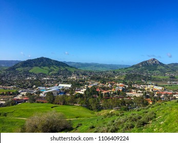 San Luis Obispo city from Cerro San Luis Peak in spring season, CA - Shutterstock ID 1106409224