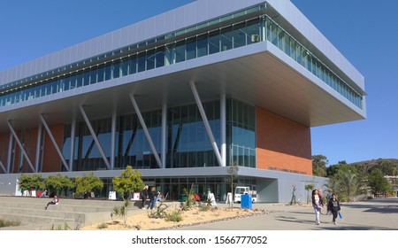 San Marcos, CA / USA - October 15, 2019: The New Library Building In Palomar College                               