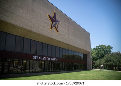 San Marcos, Texas - May 19 2020: Texas State University Bobcats' Strahan Coliseum
