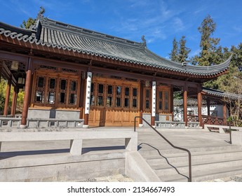 San Marino, California - March 03, 2022: The Calligraphy Studio In The Chinese Garden At The Huntington Library, Art Museum, And Botanical Gardens