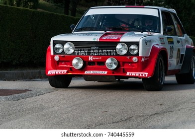 SAN MARINO, SAN MARINO - OTT 21 : FIAT 131 ABARTH 1977 Old Racing Car Rally THE LEGEND 2017 The Famous SAN MARINO Historical Race 