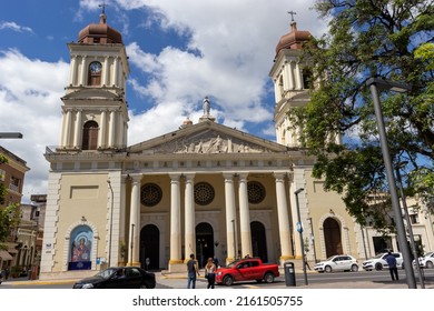 San Miguel de tucuman, Tucuman, Argentina. 02-13-2022. Cathedral of Our Lady of the Incarnation, San Miguel de Tucumán, Argentina.