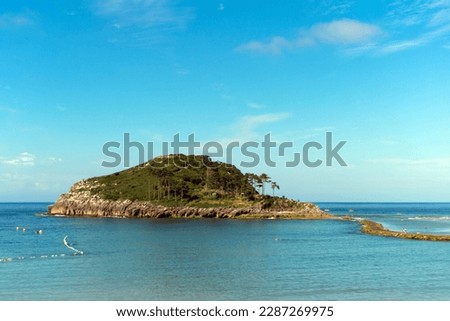 San Nicolas island in Lekeitio. Basque country, Spain