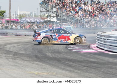 San Pedro, CA - October 14, 2017: Ralleycross Drivers Competing During The Red Bull GRC Global Rallycross Championship.