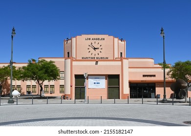 SAN PEDRO, CALIFORNIA - 11 MAY 2022: The Los Angeles Maritime Museum is housed in the former Municipal Ferry Terminal building, on the main channel of the Los Angeles Harbor. 