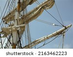 San Pedro, California - 
May 28, 2022: 
Vintage tall ship