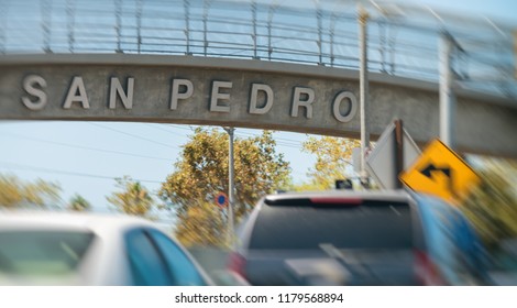 San Pedro City Sign, California.