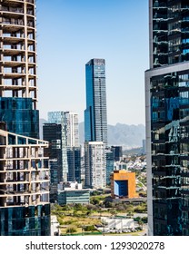 San Pedro Garza Garcia, Nuevo León. Mexico. January 19, 2019. Banorte Tower  Building. Largest.