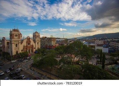 San Pedro Sula, Honduras: November 25 2014.
Panoramic view of downtown of San Pedro Sula, Honduras  in november 2014
