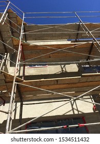 San Rafael CA/USA - 09/05/2019: Scaffolding And Building Construction