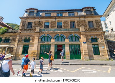 San Sebastian, Spain - July 26 2016: Entrance To The Funicular Monte Igueldo