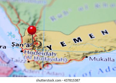 Sana pinned on a map of Yemen
