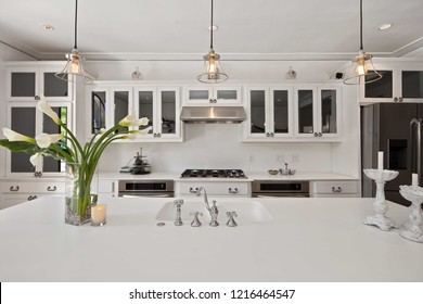 San-Antonio, Texas/USA-July 2018: Luxury Kitchen Interior Design