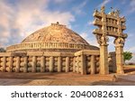 Sanchi Stupa is a Buddhist stone structure located on a hilltop at Sanchi Town in Raisen District of the State of Madhya Pradesh, India