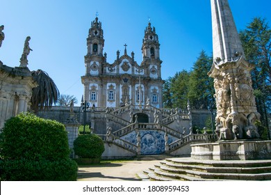 Sanctuary Nossa Senhora dos Remédios, Lamego, Portugal. Beautiful church in Portugal