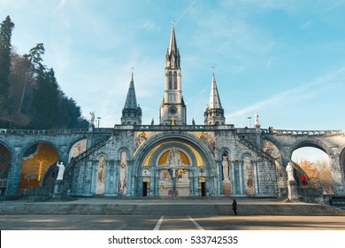 Sanctuary Of Our Lady Of Lourdes, France.