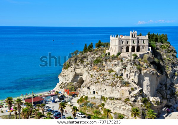 Sanctuary Santa Maria Dellisola Tropea Italy Stock Photo - 