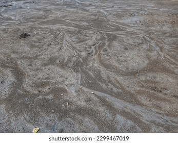 sand abstract pattern. water path