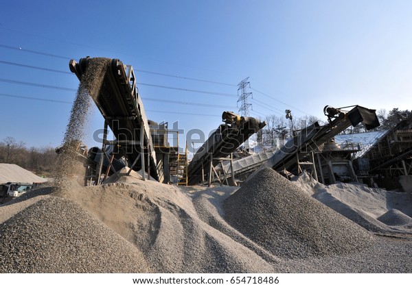 Sand Aggregate Work Stock Photo (Edit Now) 654718486