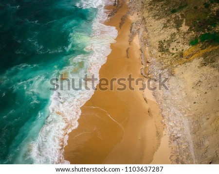 Similar – Image, Stock Photo Summer nature landscape aerial panorama. Foggy morning