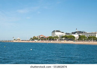 Sand Beach Of Arcachon, France