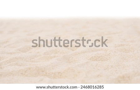 Sand Beach Floor Texture, Sand Dune Isolated, Summer Background. Shore Backdrop featuring Natural Pattern, Light Landscape for Travel Nature concept. White Sand by Sea Beach