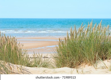 Sand beach of Formby near Liverpool, the North West Coast of England