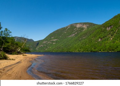 Sand Beach In The Hautes-gorges-de-la-rivière-Malbaie National Park, Canada