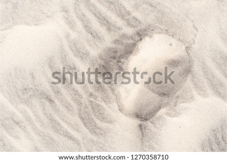 Sand beach sandy beach, view from above, imprint in the sand, 