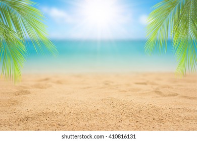 Tropical Fine Sandy Beach Blured Sea Stock Photo 1747253861 | Shutterstock