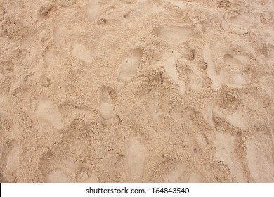 Sand Beach Volleyball Court