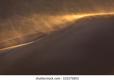 sand blown off a dune