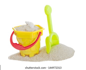 sand bucket and spade toy   - Powered by Shutterstock