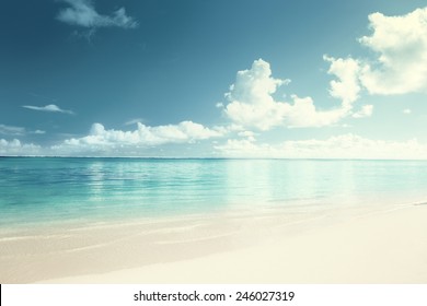 Sand And Caribbean Sea