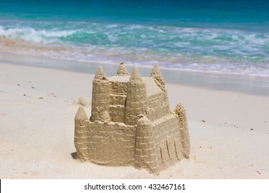 Sand Castle On The Beach
