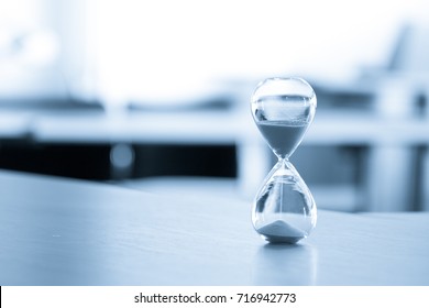 Sand clock, business time management concept - Shutterstock ID 716942773